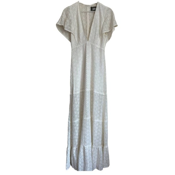 Reformation White Lace Maxi Dress Size 2 - Picture 2 of 13